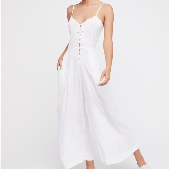 Free People Pants - Free People x Eileen Romper White Sz. 0